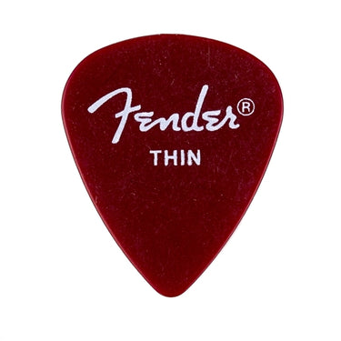 Púa Fender Calclear Red Thin (12 Pzas) 0981351709